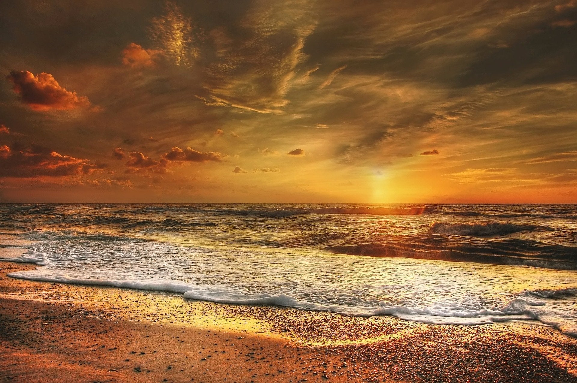 Sea Sunset Scenery Photograph Print 100% Australian Made