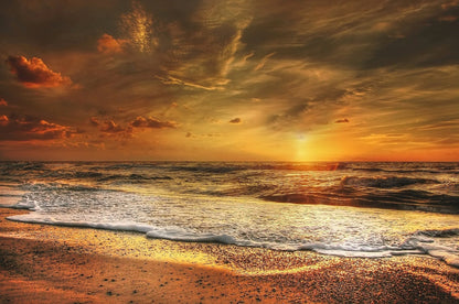 Sea Sunset Scenery Photograph Print 100% Australian Made