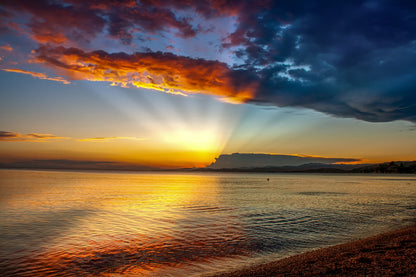 Sea Sunset Scenery Photograph Print 100% Australian Made