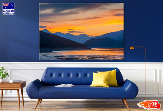Lake Sunset Scenery Photograph Print 100% Australian Made