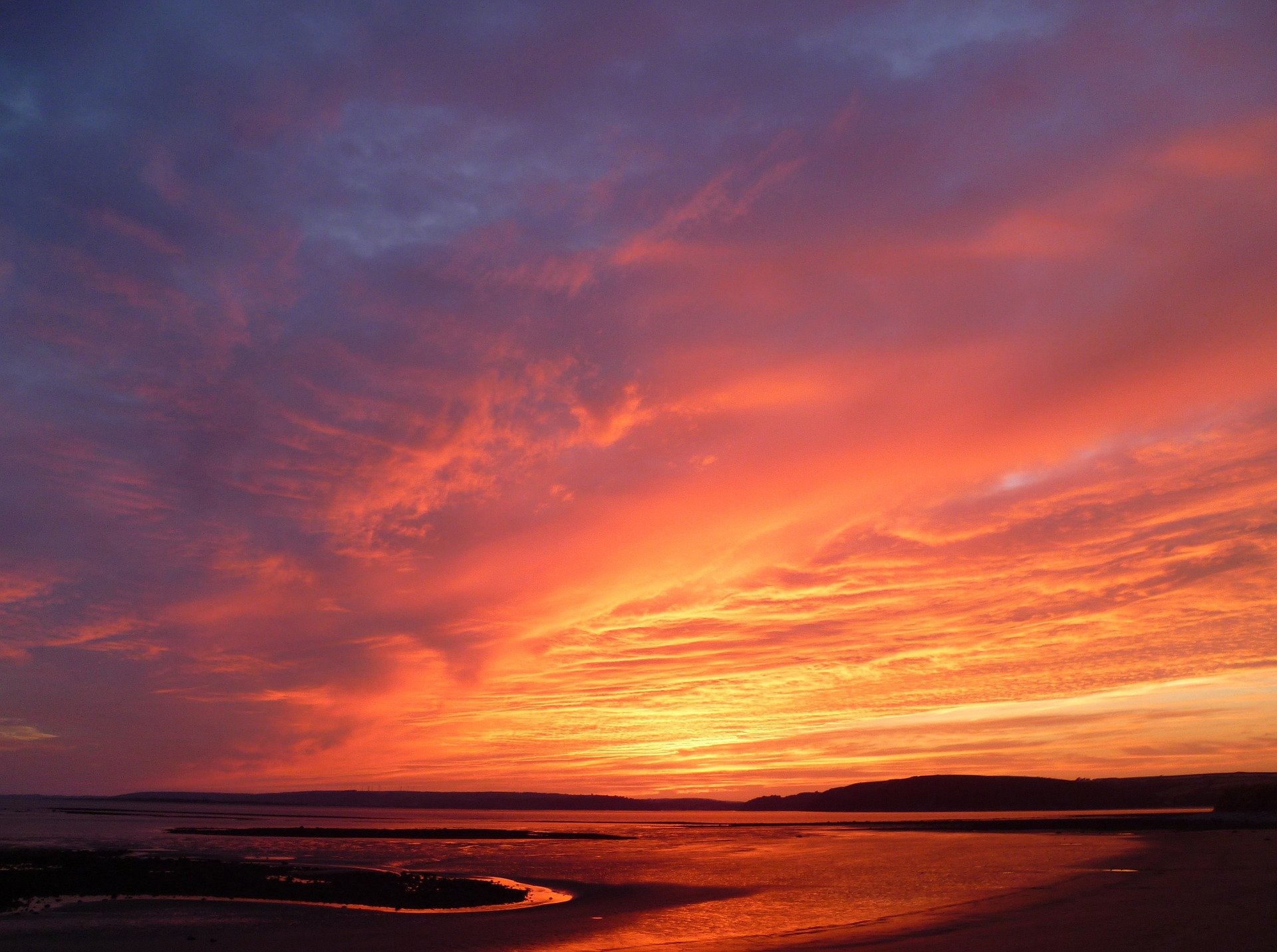 Sea Sunset Scenery Photograph Home Decor Premium Quality Poster Print Choose Your Sizes