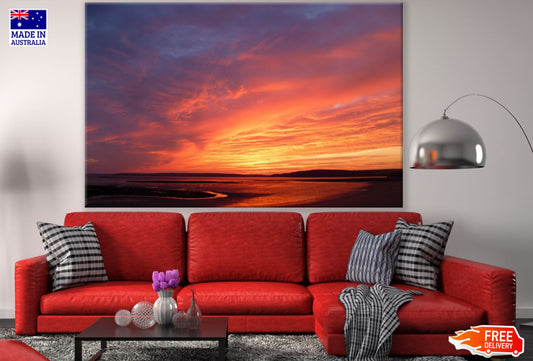 Sea Sunset Scenery Photograph Print 100% Australian Made