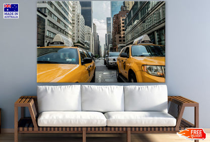 Busy City Taxi Photograph Print 100% Australian Made