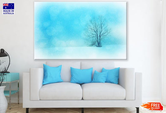 Dead Tree & Abstract Design Watercolor Painting Print 100% Australian Made