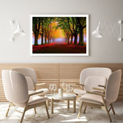 Autumn Forest Scenery Photograph Home Decor Premium Quality Poster Print Choose Your Sizes