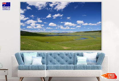 Sunning Green Meadow Scenery View Photograph Print 100% Australian Made