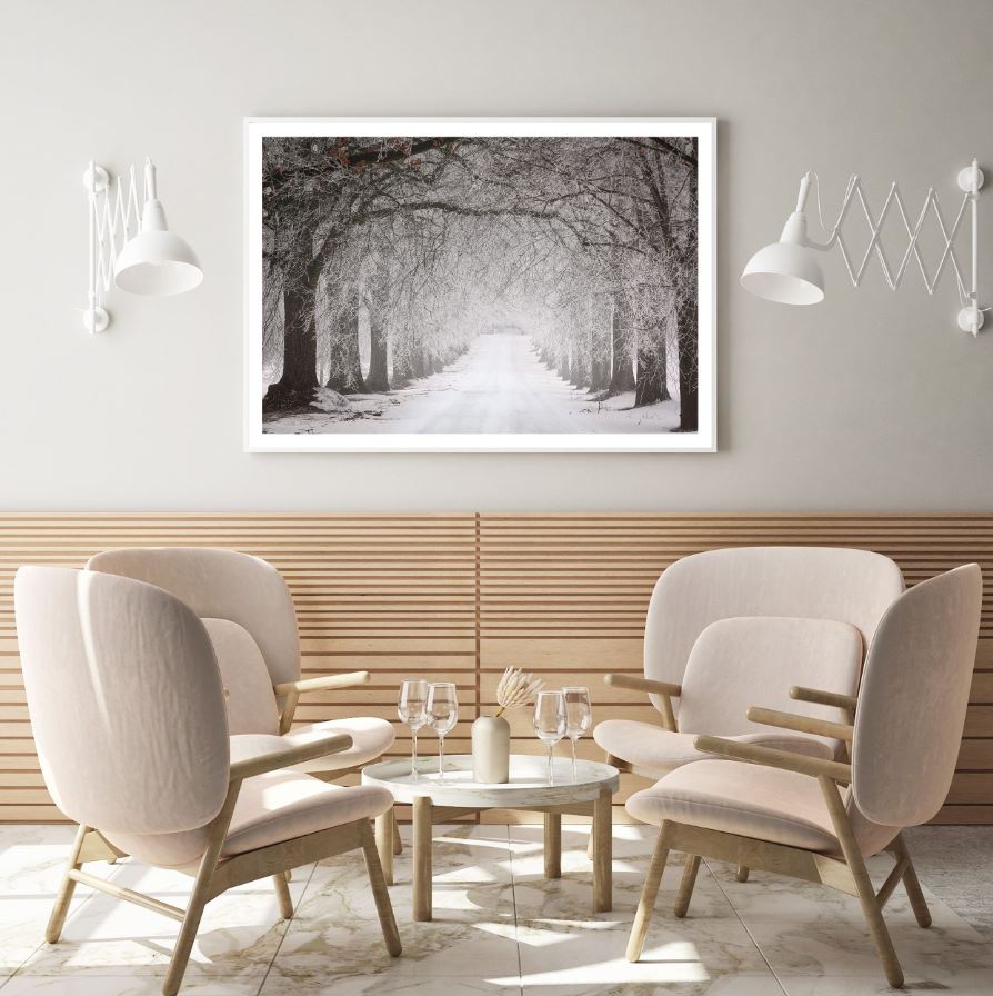 Snow Covered Forest Photograph Home Decor Premium Quality Poster Print Choose Your Sizes